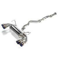 Invidia 08-11 STi Hatch / 11 WRX Hatch Dual Q300 Titanium Tip Cat-back Exhaust