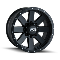 ION Type 134 20x10 / 5x127 BP / -19mm Offset / 83.82mm Hub Matte Black/Black Beadlock Wheel