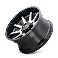 ION Type 143 20x10 / 6x135 BP / -19mm Offset / 87.1mm Hub Black/Machined Wheel