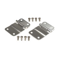 Kentrol 76-86 Jeep CJ7 Tailgate Hinge Pair - Polished Silver