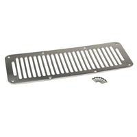 Kentrol 87-95 Jeep Wrangler YJ Hood Vent 8 Holes- Polished Silver