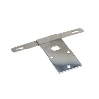 Kentrol 76-86 Jeep CJ License Plate Bracket - Polished Silver