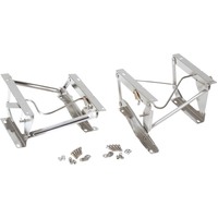 Kentrol 76-90 Jeep CJ/Wrangler YJ Seat Pedestals Pair - Polished Silver