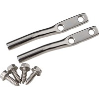 Kentrol 97-06 Jeep Wrangler TJ Door Strap Pins Pair - Polished Silver