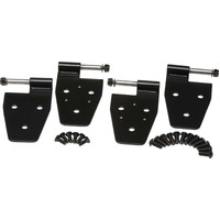 Kentrol 97-06 Jeep Wrangler TJ Door Hinge Set 4 Pieces - Powdercoat Black