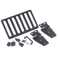 Kentrol 07-18 Jeep Wrangler JK Hood Kit Without Hood Catch - Textured Black