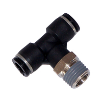 Kleinn 1/4In OD Tubing 1/4In M NPT T Push-to-Connect Fitting