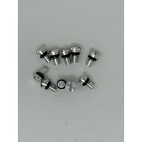 KYB 90-23 Kaw / Hon / Suz / Yam Front Fork Bleed Bolt w/ O-Ring - Aluminum - 10 Pk