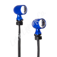 Letric Lighting 12mm Mini Red Turn Signal LED’s - Blue Anodized