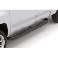 Lund 15-18 Ford F-150 Std. Cab 4in. Oval Curved Steel Nerf Bars - Black