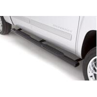 Lund 99-13 Chevy Silverado 1500 Std. Cab 5in. Oval Straight Steel Nerf Bars - Black