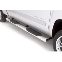 Lund 07-17 Chevy Silverado 1500 Crew Cab 6in. Oval Straight SS Nerf Bars - Polished