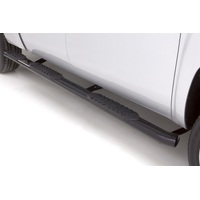 Lund 10-17 Dodge Ram 2500 Mega Cab (6.5ft. Bed) 5in. Oval WTW Steel Nerf Bars - Black