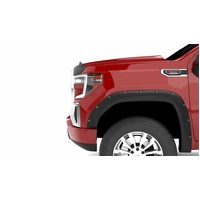 Lund 19-22 GM Silverado RX-Rivet Smooth Elite Series Fender Flares w/Black Bolts - Black 2pc Front