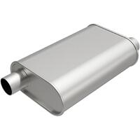 Magnaflow Rumble Muffler 14in Body (L) 19.5in Overall (L) - 9.75in Body (W) - 2in Offset/Offset