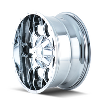 Mayhem 8015 Warrior 20x10 / 8x165.1 BP / -25mm Offset / 130.8mm Hub Chrome Wheel