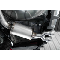 MBRP 15-19 Subaru WRX 2.0L/STI 2.5L 3in Dual Split Rear Exit w/ 3.5in CF Tips - T304 Street Version