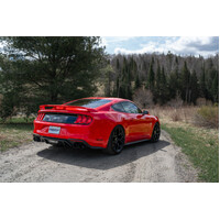 MBRP 18-20 Ford Mustang GT 2.5in Black Coated Non Active Dual Axle Back Exhaust - 4in Dual Wall Tips