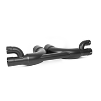 MBRP 14-15 Porsche GT3/GT3RS 3in Center Muffler Bypass 4in Tips - Black Coated