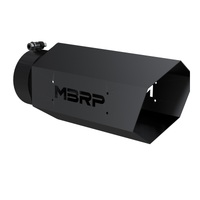 MBRP Universal Hex Tip 5in Inlet 16in length w/o Logo - Black Coated