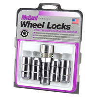 McGard Wheel Lock Nut Set - 5pk. (Cone Seat) M14X1.5 / 22mm Hex / 1.965in. Length - Chrome