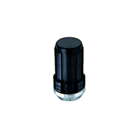 McGard SplineDrive Lug Nut (Cone Seat) 1/2-20 / 1.60in. Length (4-Pack) - Black (Req. Tool)