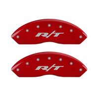 MGP 4 Caliper Covers Engraved Front & Rear RT Red finish silver ch