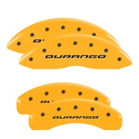 MGP 4 Caliper Covers Engraved Front & Rear MGP Yellow finish black ch