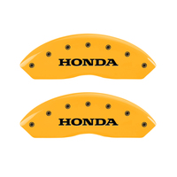 MGP 4 Caliper Covers Engraved Front Honda Rear Crosstour Yellow Finish Blk Char 11 Honda Crosstour