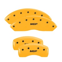 MGP 4 Caliper Covers Engraved Front & Rear MGP Yellow Finish Black Characters 2006 BMW 325I