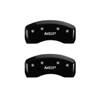 MGP 2 Caliper Covers Engraved Rear MGP Black Finish Silver Characters 2007 Acura RL