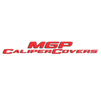 MGP 4 Caliper Covers Engraved Front & Rear 22-23 Jeep Wagoneer MOPAR Red Finish Silver Ch (19in+ Wh)