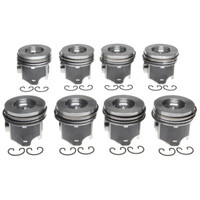 Mahle OE GMC Trk 395 6.5L Diesel 92-97 w/ Reduced Compression Distance by .010 Piston Set (Set of 8)