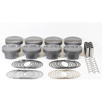 Mahle MS Piston Set Ford Flat Top SB 383ci 4.030in Bore 3.75in Stk 6.2in Rod .927 Pin -6cc 10.9 CR