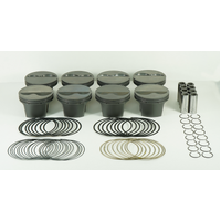 Mahle MS Piston Set SBC 358ci 4.03in Bore 3.500in Stroke 5.7in Rod .927in Pin -4cc 10.5 CR Set of 8