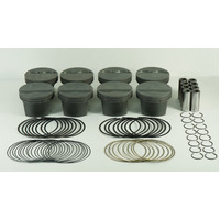 Mahle MS Piston Set SBC 310ci 3.766in Bore 3.480in Stroke 5.7in Rod 0.927 Pin -3cc 9.5 CR Set of 8