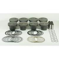 Mahle MS Piston Set SBC 358ci 4.030in Bore 3.500stk 5.700in Rod .0927in Pin -2cc 10.8 CR Set of 8