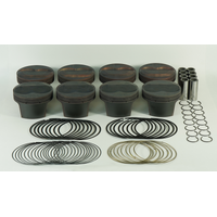 Mahle MS Piston Set SBC 358ci 4.03in Bore 3.48/3.5 Stroke 5.7in Rod .927 Pin 11cc 12.9 CR Set of 8