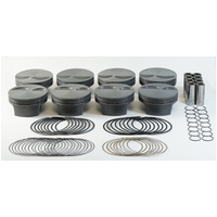 Mahle MS Piston Set GM LS 427ci 4.125in Bore 4in Stk 6.067in Rod .927 Pin -3cc 12.2 CR Set of 8