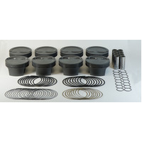 Mahle MS Piston Set GM LS 366ci 4.01in Bore 3.622in Stk 6.125in Rod .927 Pin -12cc 9.1 CR Set of 8