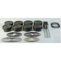 Mahle MS Piston Set GM LS 416ci 4.070in Bore 4in Stk 6.125in Rod .927 Pin -25cc 9.1 CR Set of 8