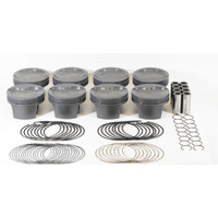 Mahle MS Piston Set SBF 445ci 4.125in Bore 3.25in Stroke 5.4in Rod .927 Pin -16cc 8.8 CR Set of 8