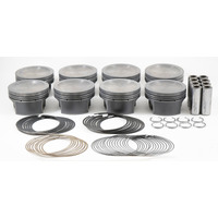 Mahle MS Piston Set Ford 281ci 3.551in Bore 3.543stk 5.933in Rod .866 Pin -16cc 9.3 CR Set of 8