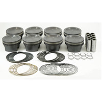 Mahle MS Piston Set SBF 281ci 3.551in Bore 3.543stk 5.933in Rod .866 Pin 0cc 11.9 CR Set of 8