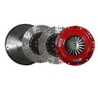 McLeod RXT Twin Disc Clutch 6 Bolt LS Motor 9 11/16 x 1 1/8 x 10 BRZ Facing w/Aluminum Flywheel