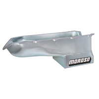 Moroso Pontiac V-8 (301-455) Deep Wet Sump 7qt 8.5in Steel Oil Pan