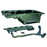 Moroso GM LS/93-02 F-Body (w/-10An Fitting) Deep Drag Race Baffled Wet Sump 6qt 9in Aluminum Oil Pan