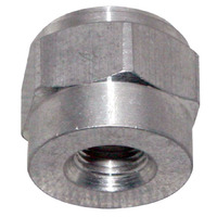 Moroso 1/8in NPT Female Weld-On Bung - Aluminum - Single