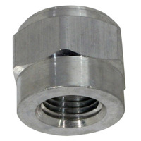 Moroso 1/4in NPT Female Weld-On Bung - Aluminum - Single