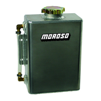 Moroso Universal Coolant Expansion Tank - Integral Mounting Bracket - 4qt